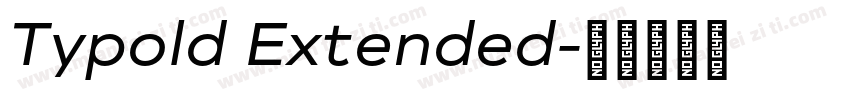 Typold Extended字体转换